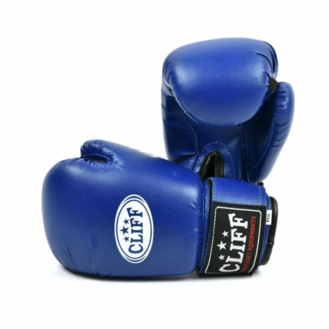 Перчатки бокс CLUB PVC (12 oz цвет: синий)